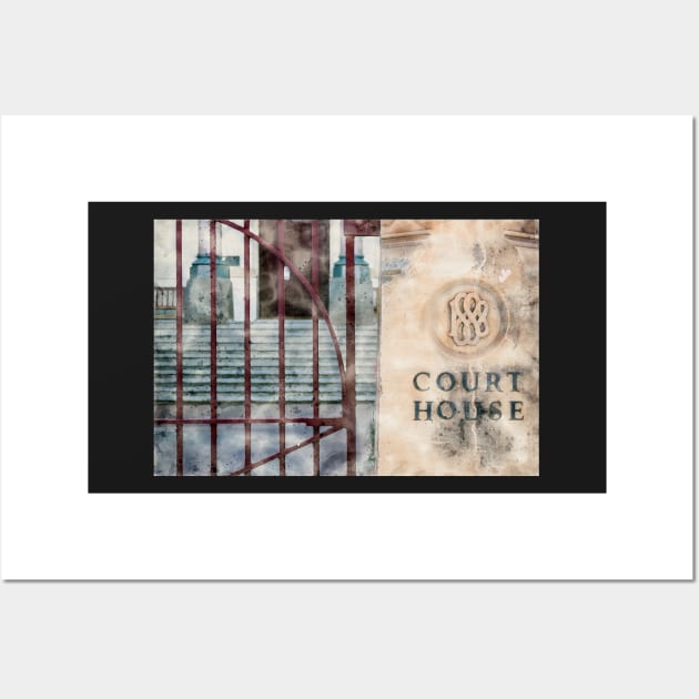 The Classic Court House Wall Art by Custom Autos